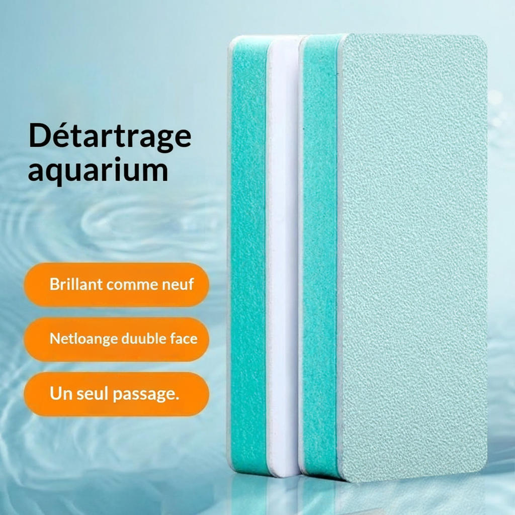 🧼 Brosse Double Face Aquarium – Nettoyage Facile & Sans Rayures
