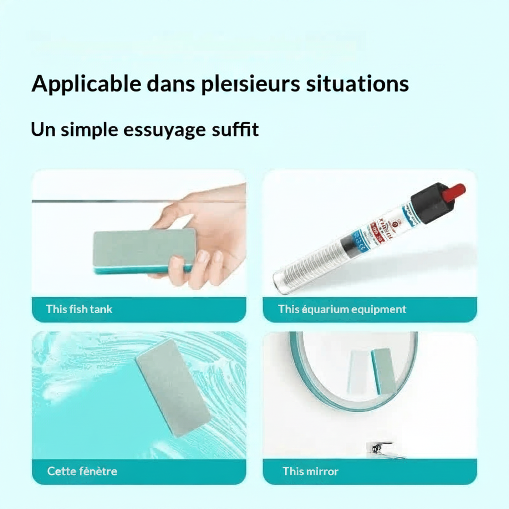 🧼 Brosse Double Face Aquarium – Nettoyage Facile & Sans Rayures